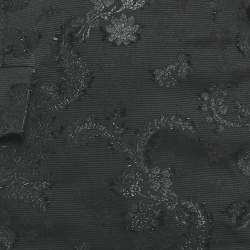 Pre Owned تنورة لوي فيتون جاكار مزهر أسود مقاس متوسط