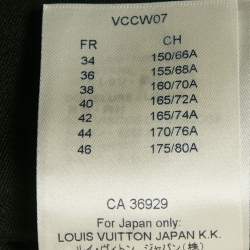 Pre Owned تنورة لوي فيتون صوف أسود بتفاصيل كشكش قصيرة مقاس وسط (ميديوم)