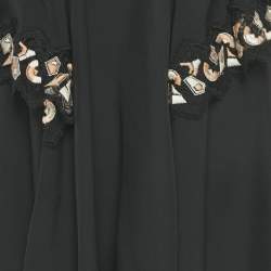 مملوكة مسبقًا فستان لويس فيتون دانتيل حرير أسود صغير المقاس