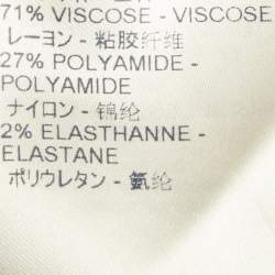 Pre Owned Louis Vuitton Red Patterned Knit Mini Skirt M 