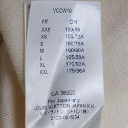 مملوكة مسبقًا Louis Vuitton Cream Wool Balloon Sleeves Sweater S