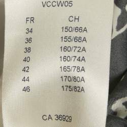 مملوكة مسبقًا بنطال لويس فيتون نايلون مطبوع بتأثير الاستنسل أسود مقاس متوسط (ميديوم)