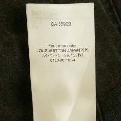 Pre Owned تنورة لوي فيتون جينز رمادي متسعة قصيرة بحجم متوسط