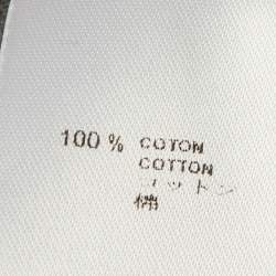 مملوكة مسبقًا Louis Vuitton Grey Logo Patch Embellished Detail Cotton T-Shirt XL