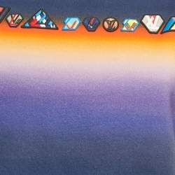 مملوكة مسبقًا Louis Vuitton Blue Logo Applique Jersey T-Shirt S