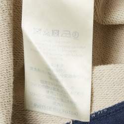 مملوكة مسبقًا Louis Vuitton Blue Logo Applique Jersey T-Shirt S