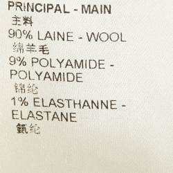 مملوكة مسبقًا سويت شيرت لوي فيتون ياقة عالية صوف بيج مقاس صغير (سمول)