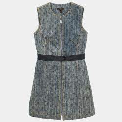 مملوكة مسبقًا Louis Vuitton Sleeveless Dress Indigo #36