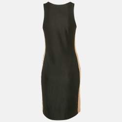 مملوكة مسبقًا Louis Vuitton Black Embossed Monogram Tank Dress L