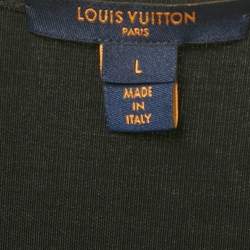 مملوكة مسبقًا Louis Vuitton Black Embossed Monogram Tank Dress L