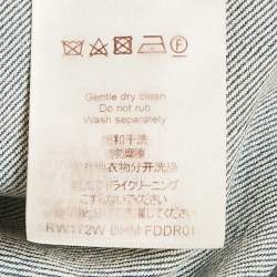 Pre Owned فستان لوي فيتون جينز أزرق بحزام قصير مقاس صغير (سمول)