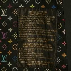 Pre Owned معطف لوي فيتون أسود قطن مقاس متوسط