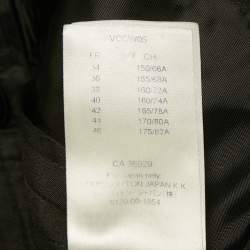 Pre Owned بنطلون لوي فيتون أسود ممزوج بالصوف واسع الساق مقاس متوسط (ميديوم)