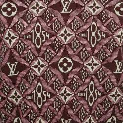 Pre Owned بلوفر لوي فيتون تريكو صوف أحمر بنقشة شعار الماركة مقاس صغير جدًا (اكس سمول)