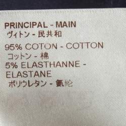 مملوكة مسبقًا بنطلون جينز لوي فيتون داكن أزرق بفتحة نحيفة مقاس وسط 29 بوصة