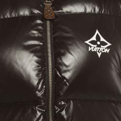 Pre Owned جيليه لوي فيتون نايلون أسود مبطن مقاس وسط (ميديم)