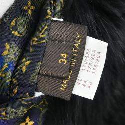 مملوكة مسبقًا Louis Vuitton Reversible Fur Vest Black IT 34