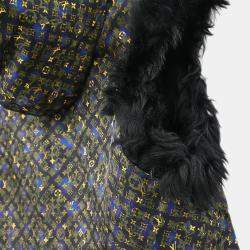 مملوكة مسبقًا Louis Vuitton Reversible Fur Vest Black IT 34