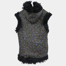 مملوكة مسبقًا Louis Vuitton Reversible Fur Vest Black IT 34