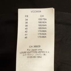 مملوكة مسبقًا فستان لوي فيتون بني جلد مزين بأربطة صغير مقاس صغير (سمول)