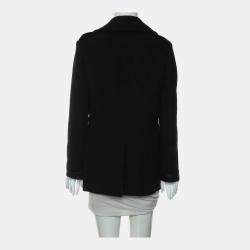 Pre Owned Louis Vuitton Double Breasted Wool Coat