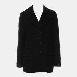 Pre Owned Louis Vuitton Double Breasted Wool Coat
