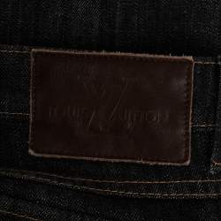 مملوكة مسبقًا Louis Vuitton Black Denim Slim Fit Jeans M/Waist 30"