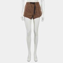 Pre Owned Louis Vuitton Brown Monogram Synthetic Shorts S