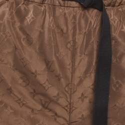 Pre Owned Louis Vuitton Brown Monogram Synthetic Shorts S
