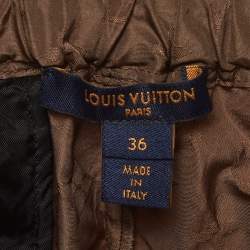 Pre Owned Louis Vuitton Brown Monogram Synthetic Shorts S