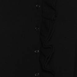 Pre Owned Louis Vuitton Black Knit Button Front Cardigan S