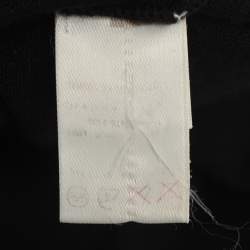 Pre Owned Louis Vuitton Black Knit Button Front Cardigan S