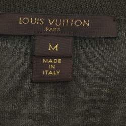 Pre Owned Louis Vuitton Tri Color Wool Blend Mini Dress M