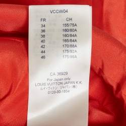 مملوكة مسبقًا فستان ميني خالي من الأكمام صوف برتقالي لوي فيتون مقاس صغير (سمول)