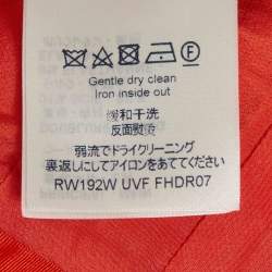 مملوكة مسبقًا فستان ميني خالي من الأكمام صوف برتقالي لوي فيتون مقاس صغير (سمول)