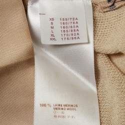 Pre Owned Louis Vuitton Beige Wool Knit Sweater M