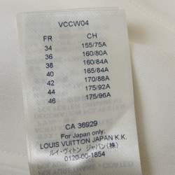 Pre Owned Louis Vuitton Off-White Crepe One Shoulder Maxi Dress S