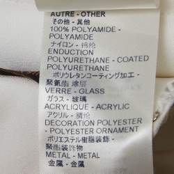 Pre Owned Louis Vuitton Off-White Crepe One Shoulder Maxi Dress S