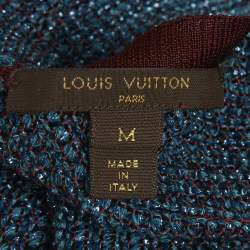 مملوكة مسبقًا فستان لويس فيتون كروشيه لوريكس أزرق بطول متوسط مقاس وسط ( ميديم )