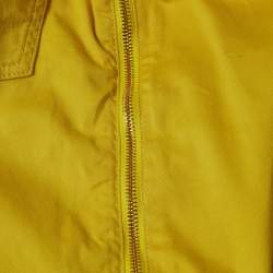 مملوكة مسبقًا بنطلون جينز لويس فويتون قطني أصفر ضيق مقاس وسط 28 بوصة