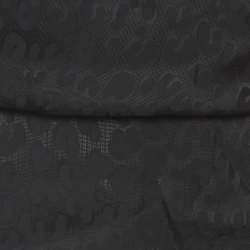 Pre Owned فستان لويس فيتون جاكار أسود ميني مقاس صغير