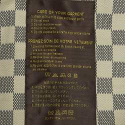 Pre Owned Louis Vuitton Off-White Gabardine Double Breasted Trench Coat S