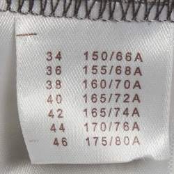 مملوكة مسبقًا تنورة قصيرة جينز رمادي لوي فيتون مقاس كبير/خصر 34 بوصة