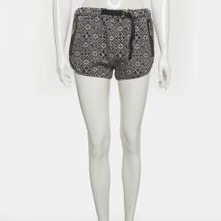 Pre Owned شورت لوي فيتون قماش حريري بطبعة شعار أحادي اللون بمقاس صغير