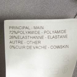 Pre Owned Louis Vuitton Grey Stretch Jersey Sleeveless Mini Dress S