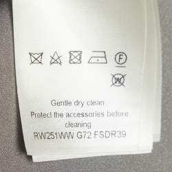 Pre Owned Louis Vuitton Grey Stretch Jersey Sleeveless Mini Dress S