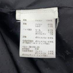 مملوكة مسبقًا Louis Vuitton Hooded Zip Coat Size 38 Black Nylon & Monogram