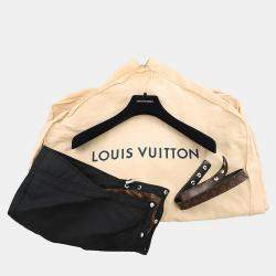 مملوكة مسبقًا Louis Vuitton Hooded Zip Coat Size 38 Black Nylon & Monogram