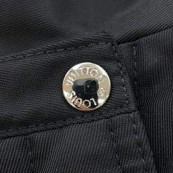 مملوكة مسبقًا Louis Vuitton Hooded Zip Coat Size 38 Black Nylon & Monogram