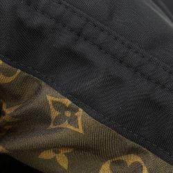 مملوكة مسبقًا Louis Vuitton Hooded Zip Coat Size 38 Black Nylon & Monogram